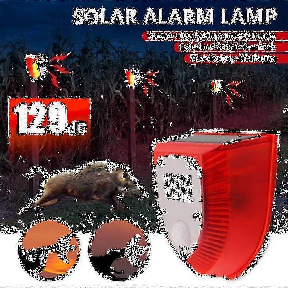 Wild boar deterrent for outdoor - Professional anti-theft alarm device 26s