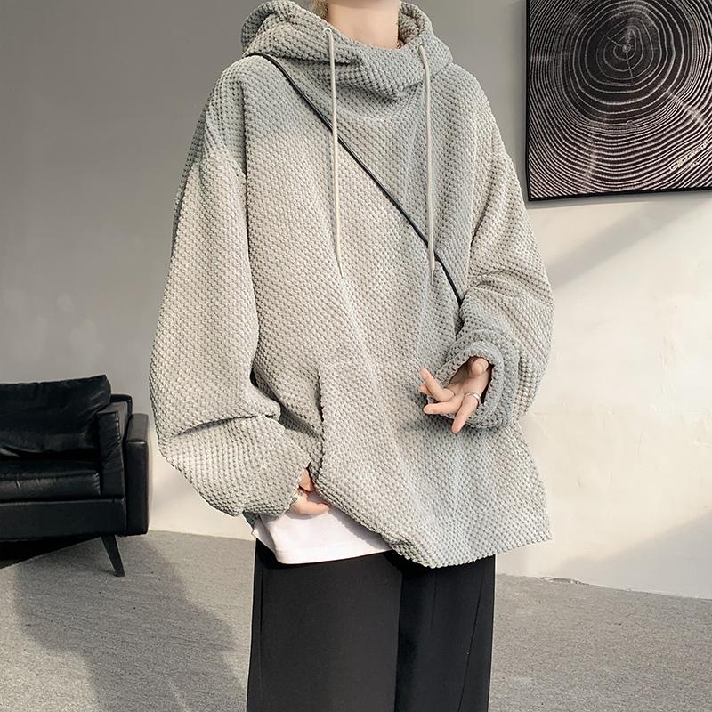 2025 Autumn Men Corduroy Hoodies Men Oversized Streetwear Pullovers Autumn Male Casual Loose Fit Trendy Hoodie Man Sweatshirt