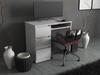 White Computer Desk 3 Drawers 90 CM School Gaming Furniture