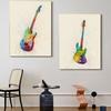 New Graffiti Art Musical Instrument Canvas Painting Wall Art Saxophone Guitar Violin Poster Living Room Home Decoration Mural No Frame