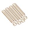 50 Pack Metal Slide Adjustment Buckle Rectangle Slide Adjuster Webbing Strap Slider for Belt Bag Backpack DIY Accessories Replacement [uxcell] 4/5"