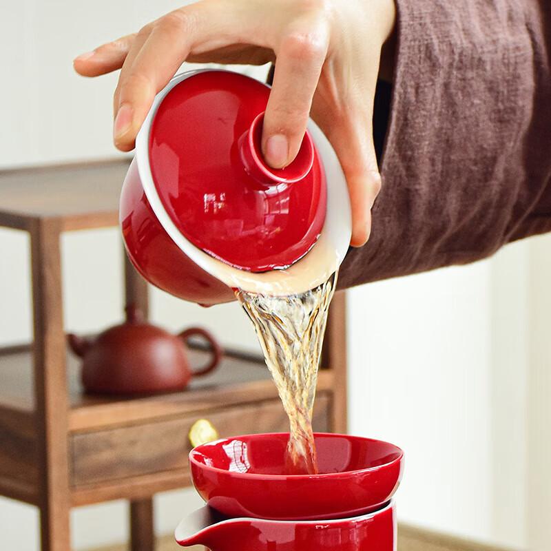 Mutton Fat Jade Ceramic Gaiwan