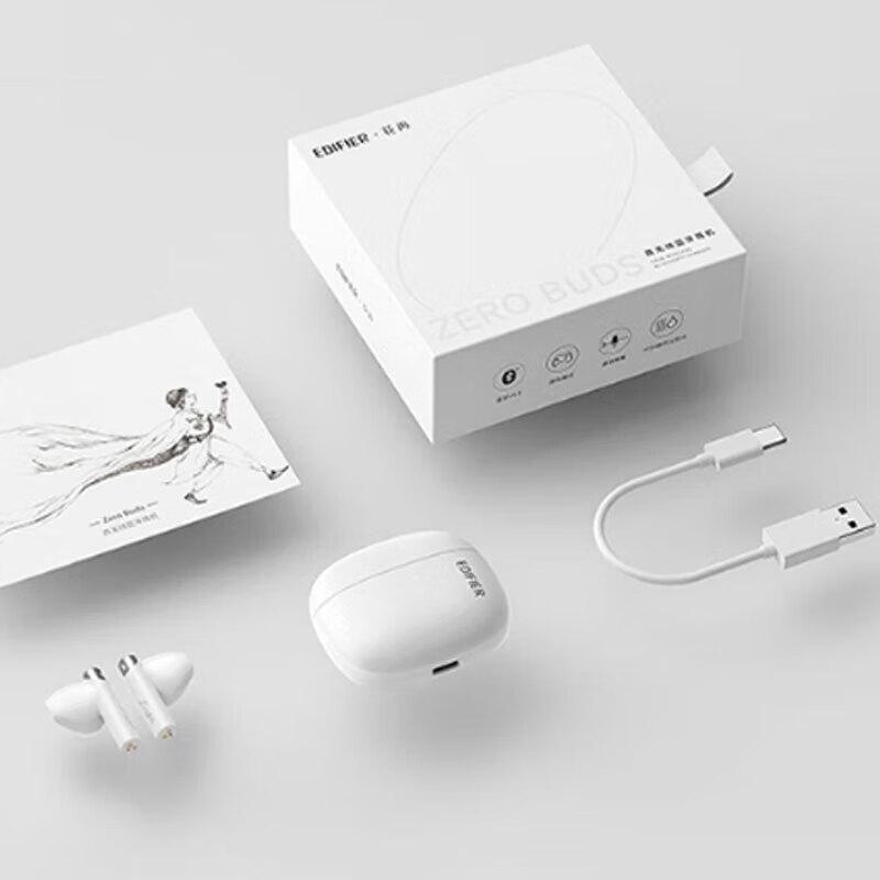 Edifier Zero Buds True Wireless AI Noise Cancelling Half-In-Ear Earbuds