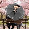 1PC Mr. Bean Umbrella-8-Rib Reinforced, Automatic Open, Lightweight & Durable, Cute Fashion Accessory for Outdoor-W138