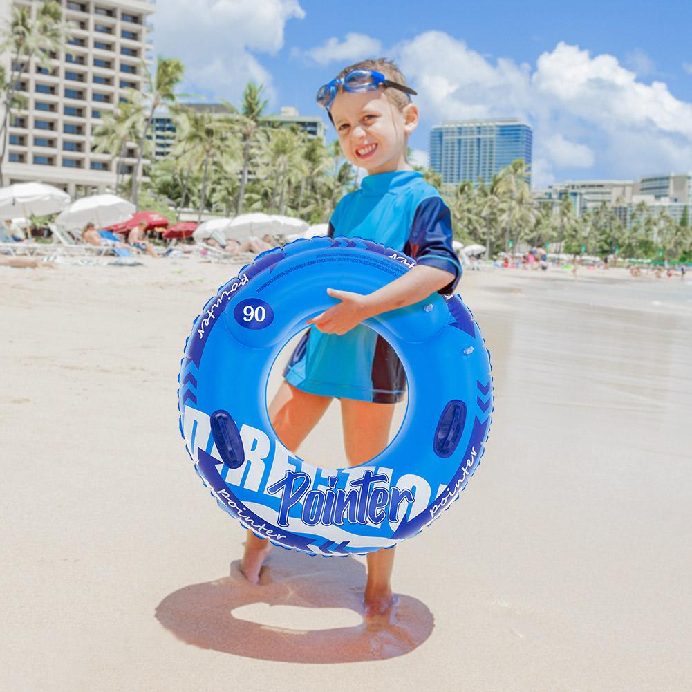 Thickened Swim Ring Tube Float Inflatable Swimming Ring with Handle Swimming Circle Inflatable Float Water Park Tube Kids Adults