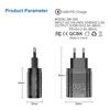 EU UK US 48W Type C 3 USB Charger Charger Adapter PD Quick Charger