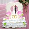 Cake Toppers Dolls Bride and Groom Figurines Funny Casamento Wedding Cake Toppers Stand Topper Decoration Supplies