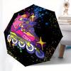 1pc Roller Skate, Cosmic Themed High-quality Umbrella,Automatic Opening and Closing Umbrella,Multi-functional Umbrella G0811250
