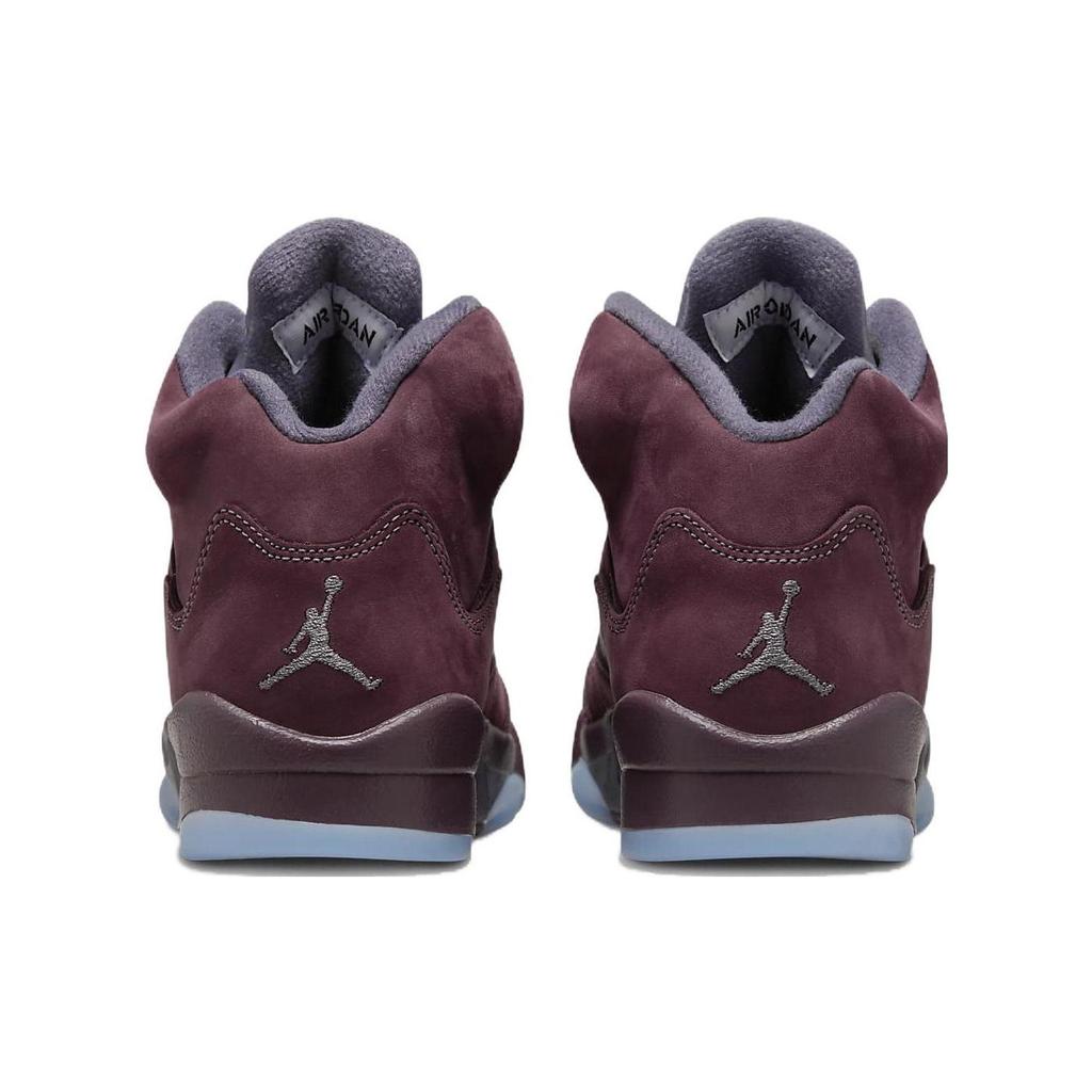 Детские кроссовки Air Jordan 5 Retro SE GS Burgundy 2023 красные темно-бордовые светло-графитовые FN4233-600