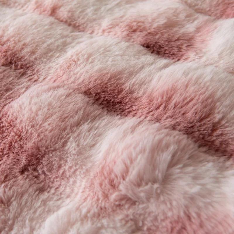 Мягкий чехол для дивана в гостиную, теплый зимний диван, полотенце, универсальный нескользящий коврик для дивана, одеяло для дивана, подушка для дивана, утолщенный кролик