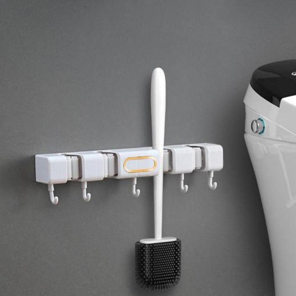 Пластиковая вешалка для швабры, держатель для швабры без проколов, универсальная стойка для хранения швабры, сад