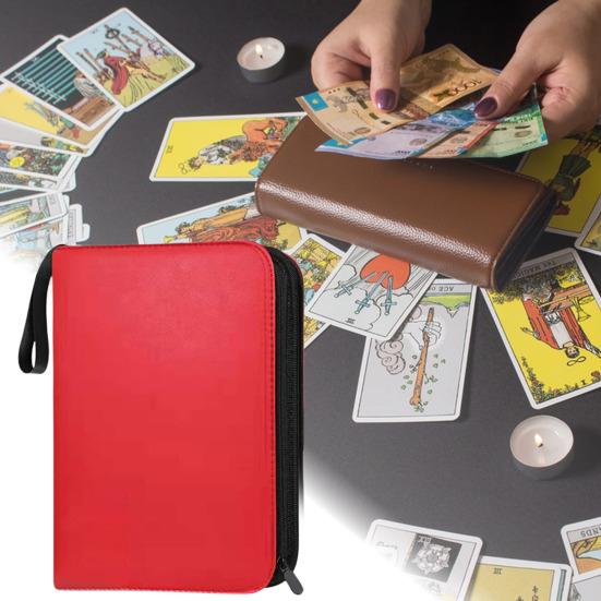 Держатель для карточек Game Collection Binder с большой вместимостью и несколькими отделениями, компактный дизайн, портативный органайзер для игровых карт с застежкой-молнией