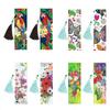Delicate Lovely Diy Diamond Painting Tassel Bookmark Butterflies Flower Theme Beaded Bookmarks Material Package Craft Supplies