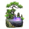 Simulation Resin Rockery Fake Tree Feng Shui Waterfall Humidifier Decoration