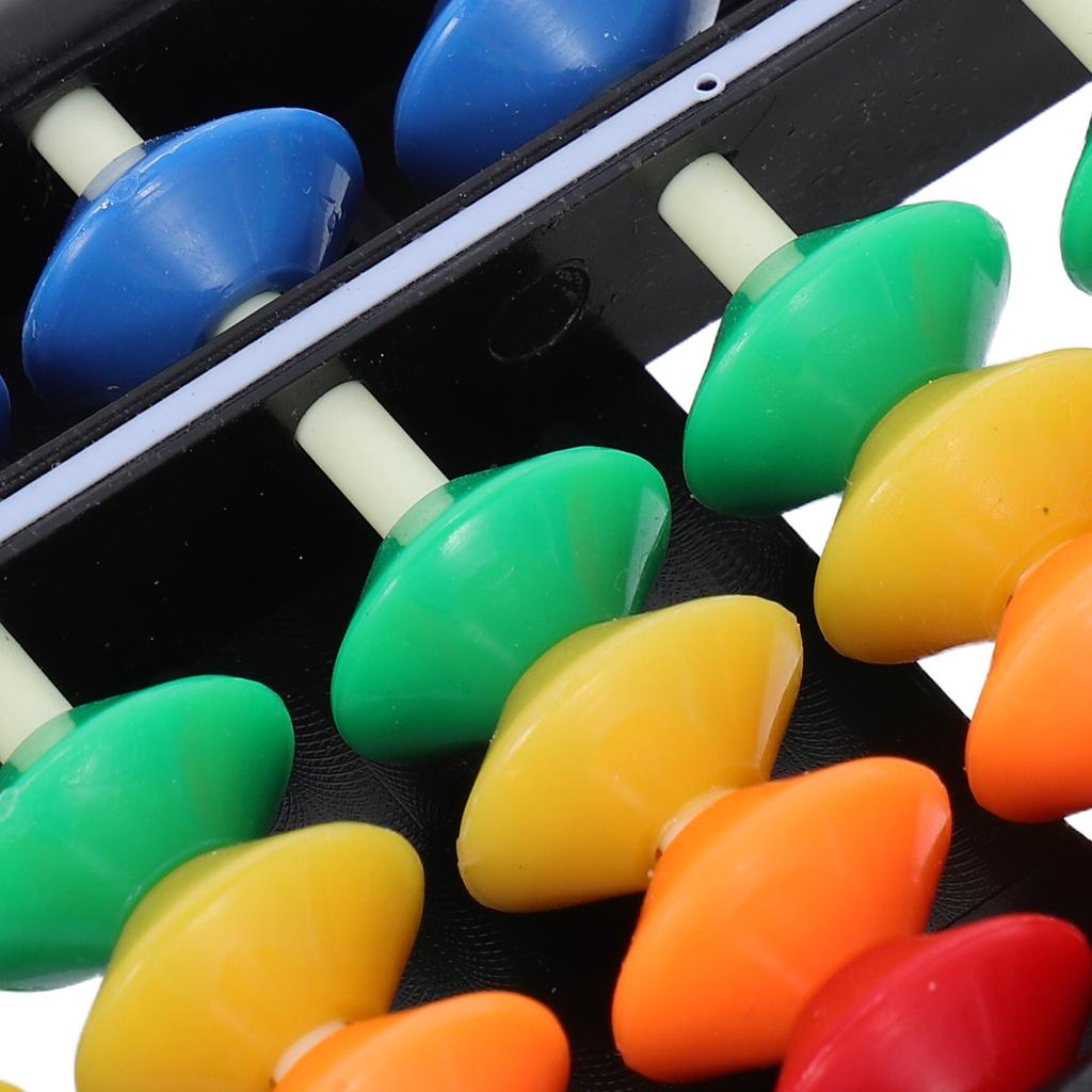 Small 7 Column Plastic Abacus Montessori Math Toy Colorful Beads Arithmetic Calculating Tool Kids Educational Teaching Aid