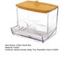 Swab Organizer Transparent Daily Use Plastic Makeup Cotton Swab Jar Bathroom Storage Box Useful Keep Tidy Reusable