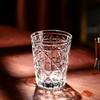 310 мл Бытовая стеклянная кружка для виски с гравировкой в клетку Пивная кружка Бутылка для воды Стакан для сока Хрустальное стекло Ins Diamond Pattern Прозрачная кружка