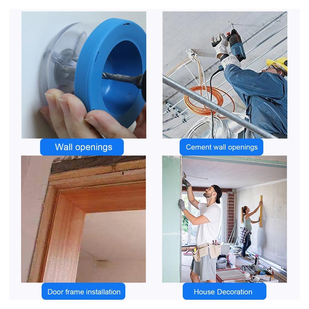 5pcs/2pcs Anti Vibration Drill Dust Bowl Silent Washer Hole Saw Dust Bowl Drywall