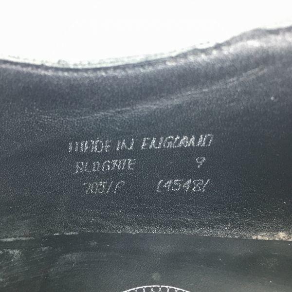 80s-90s JOSEPH CHEANEY Vintage Made in England Plain Toe Shoes Black Size 9/27.5 Men's(USED)