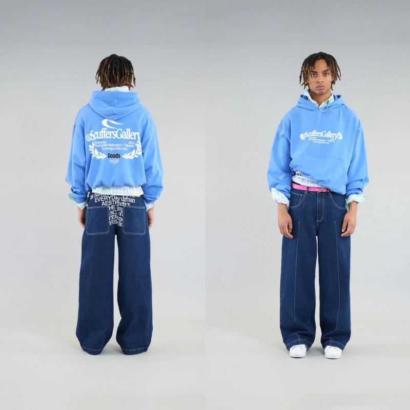 Unisex Trendy Loose-Fit American Letter Hoodie