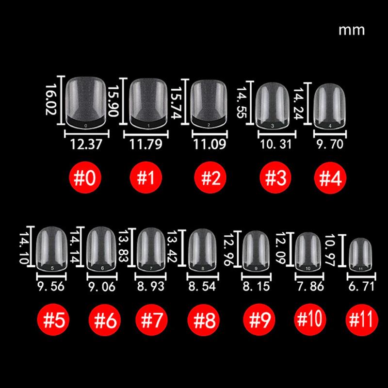 240 шт. в коробке Xxs ультракоротких полуматовых накладных ногтей, подходят для коротких и маленьких ногтевых пластин, ультратонкие и бесшовные накладные ногти