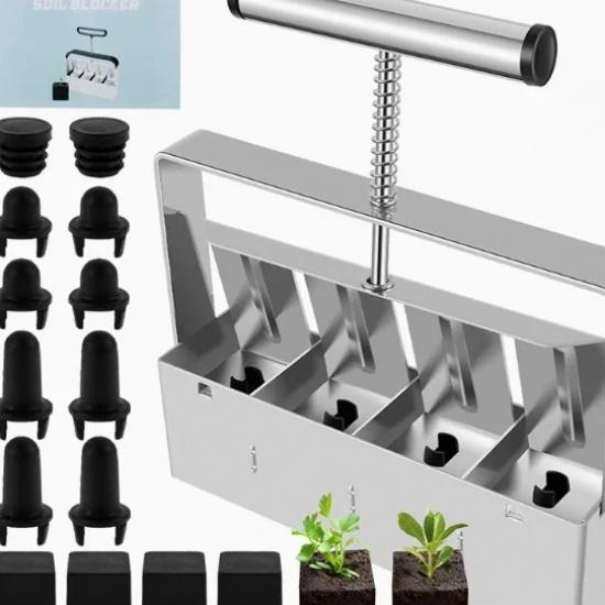 Soil Blockers, Garden Tools, Garden ToolsHand-Held Clod Makers, Hand-Held Seedlings