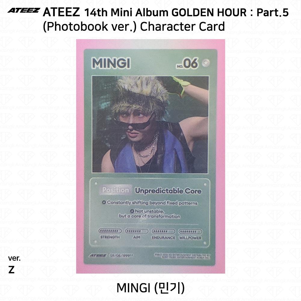 ATEEZ 14-й мини-альбом Golden Hour Часть 5 Фотобук версия. Фотокарточка Z ВЕРСИЯ