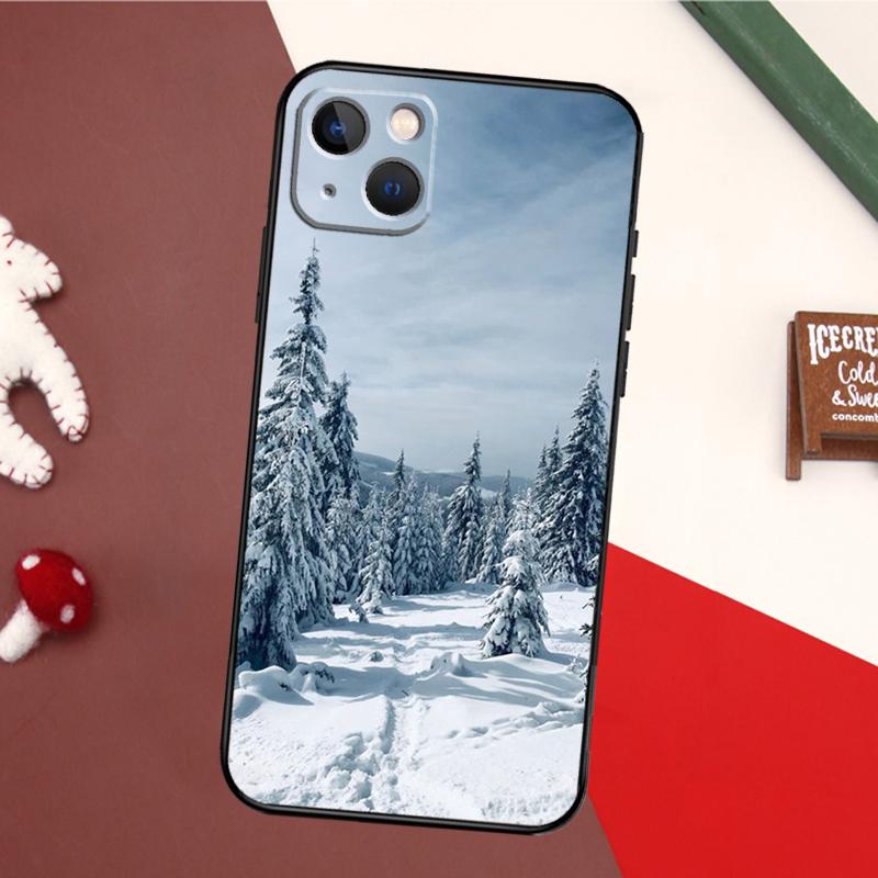 Winter Landscape Case For iPhone 17 Pro Max 16 15 14 13 11 12 Pro Max mini 15 16 Plus 16e 17 Air Back Cover