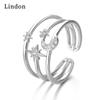 Классическое кольцо Lindon из медного сплава с цирконием, женские ювелирные изделия, свадебный подарок для вечеринки