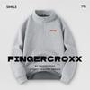 Fingercroxx IT Men's Fleece Half-Zip Stand-Collar Sweatshirt