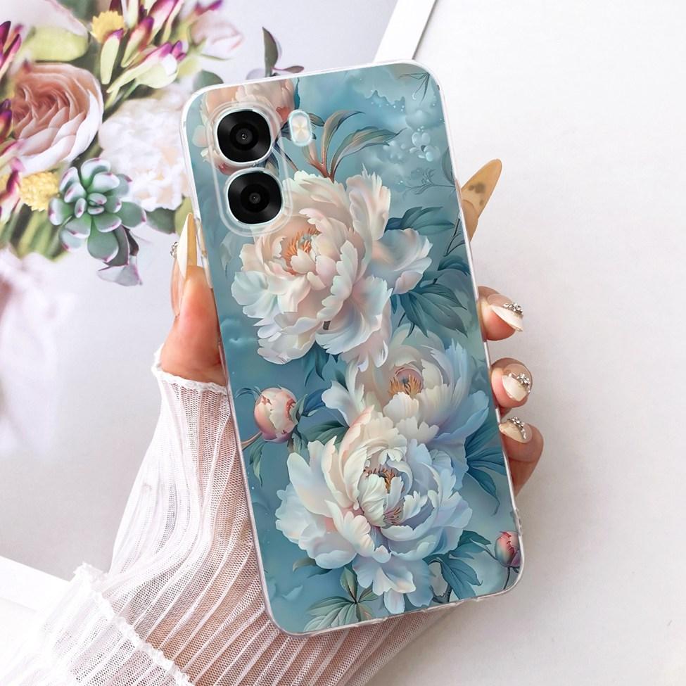 Transparent Casing For Oppo A6x 4G CPH2819 5G CPH2783 Case Oppo A6x Cover Cute Cat Fashion Butterfly Luxury Painted