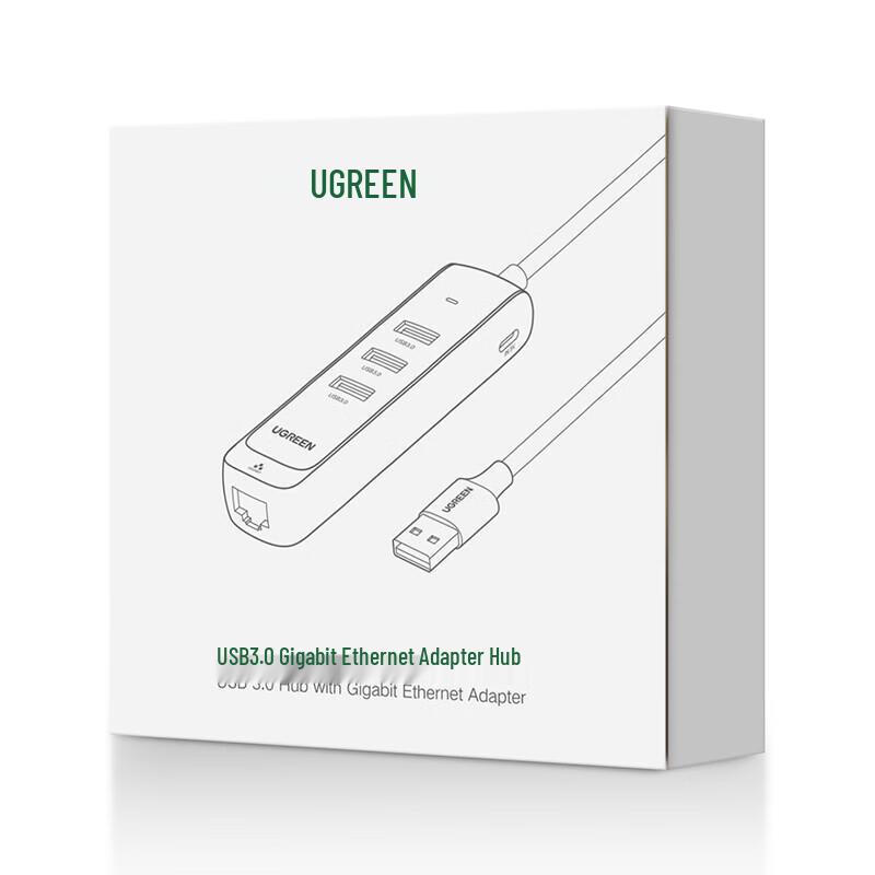 UGREEN USB 3.0 Hub with Gigabit Ethernet Adapter
