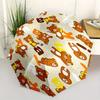 Bear Pattern Automatic Folding Umbrella Simple 8 Rib Design, Bright Cartoon Pattern, Durable Iron Frame, Suitable For Travel, Outdoor, Beach