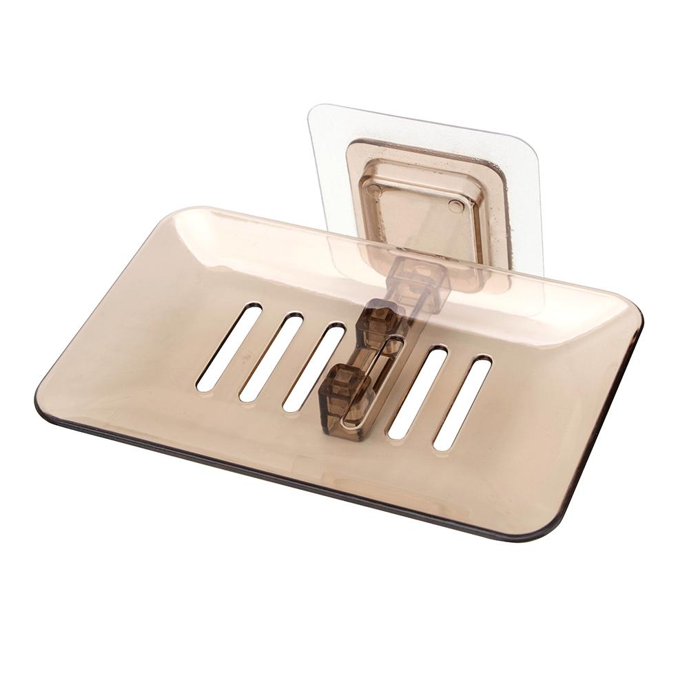 Аксессуары для подносов для ванной Мыльница Тарелка для хранения Пластиковый держатель Присоска Мыльница Чехол для хранения Настенная тарелка Слив Мыльница