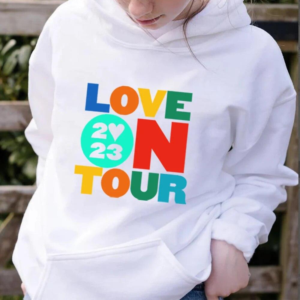 Толстовка Love on Tour 2023 Модные толстовки Толстовка HS Bible HS Love on Tour Толстовка Aesthetic HS Concert Толстовка Повседневная толстовка унисекс