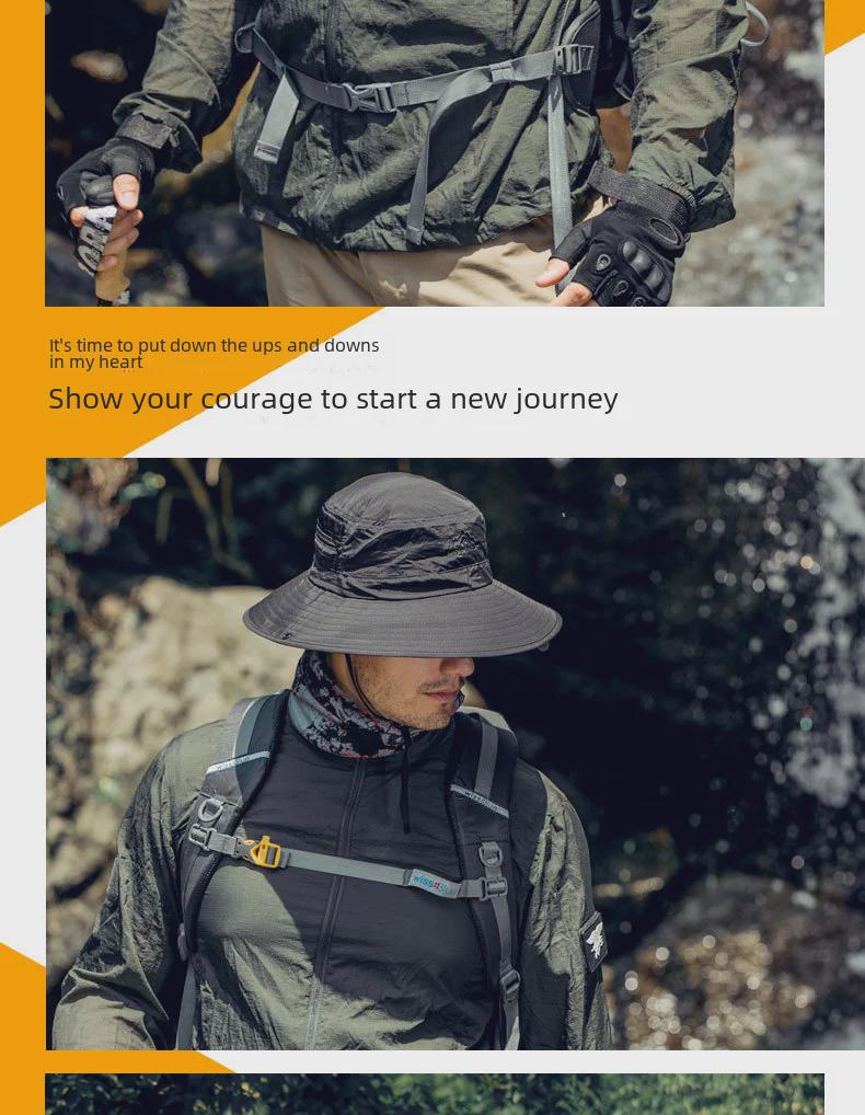 Мужская дышащая шапка с защитой от ультрафиолета для рыбалки и походов