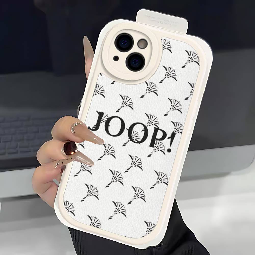Знаменитый чехол для телефона с принтом логотипа J-JoopS для IPhone 16 15 14 13 12 11 Pro Max Plus Кожаный ударопрочный чехол