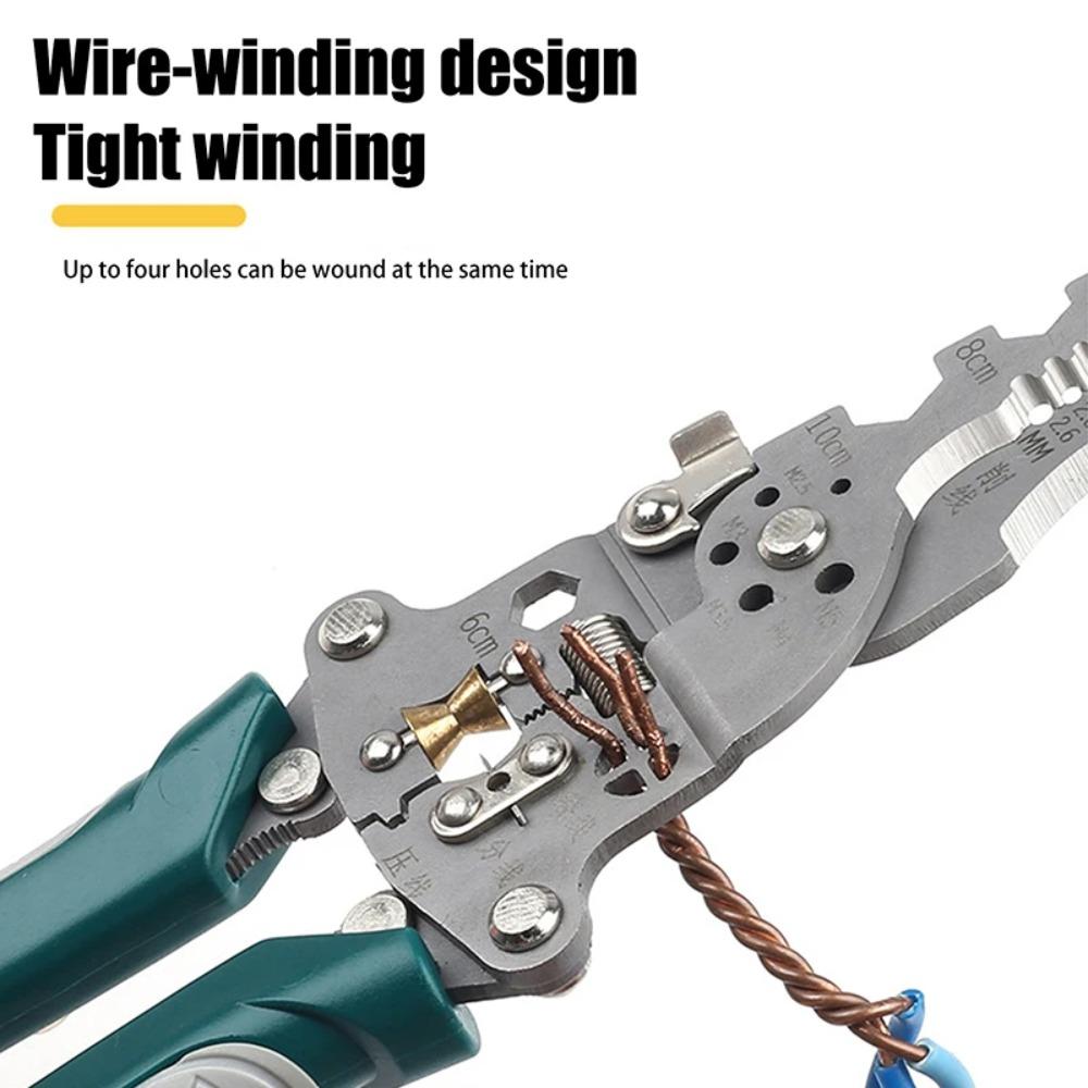 Складной стриппер для проводов с функциями зачистки, обжима, резки и скручивания, инструмент электрика, разделитель проводов, обжимные клещи