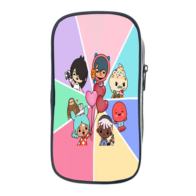 Toca Life World Пенал Подарок Детям Мальчикам Студентам Пенал Для Хранения Ручки Сумка Школьные Принадлежности Коробка Канцелярских Принадлежностей