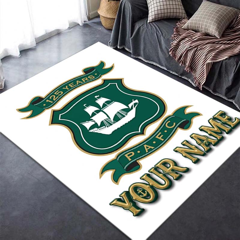 Custom Name Plymouth Argyle Carpet Rug For Living Room Bedroom Home Sofa Decorationkids Play Nonslip Floor Mat