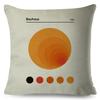 Nordic Polyester Throw Pillow Case for Sofa Minimalist Color Block Double Print Cushion Cover Decor Bauhaus Modern Pillowcase