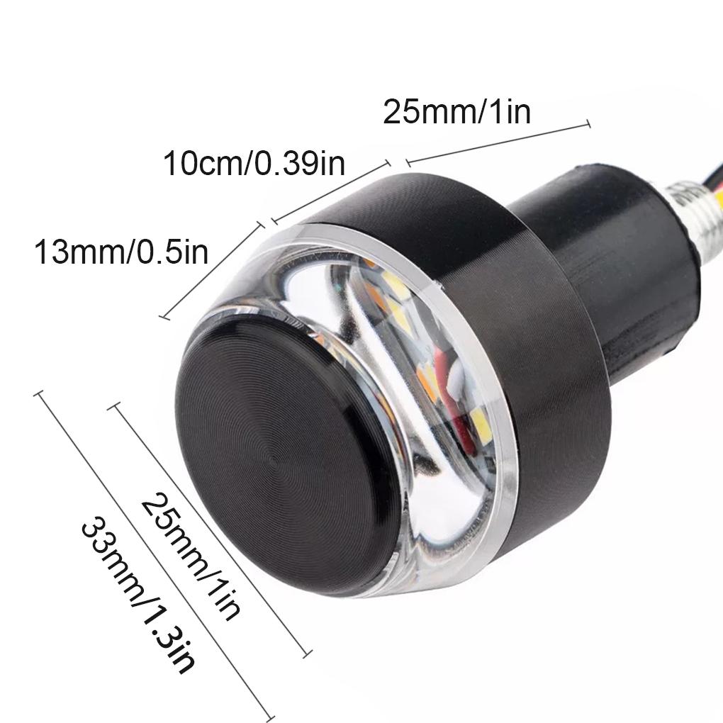 1 пара мотоциклетных светодиодных указателей поворота, безопасные сигнальные лампы для ночной езды, концевое крепление, мотоциклетные индикаторы, автомобильное наружное освещение