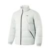 Water-Resistant Solid Color Stand Collar Zipper Comfortable Breathable Short Down Jacket Men Jackets Droplet-Gray AYMU097-3