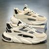 Thick Sole Versatile Clunky Sneaker For Men New Trend Mesh Lace Up Breathable Casual Sports Shoes Increased Soft Soles