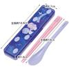 Skater Chopstick Spoon Combination Set 18cm Antibacterial Treated Lunch Box for Adults Comes with Silicone Cushion and Doesn't Make a Sound Made In Ja