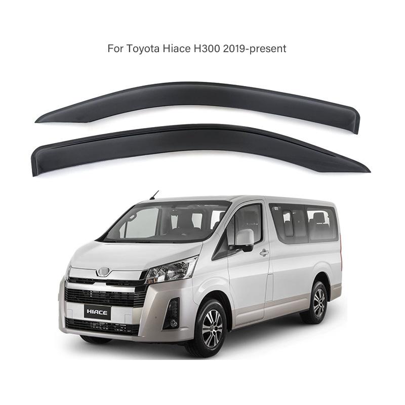 Specially used for Toyota 2019-2024 Hiace H300 injection molded thickened rain shield and rain brow 2 pieces