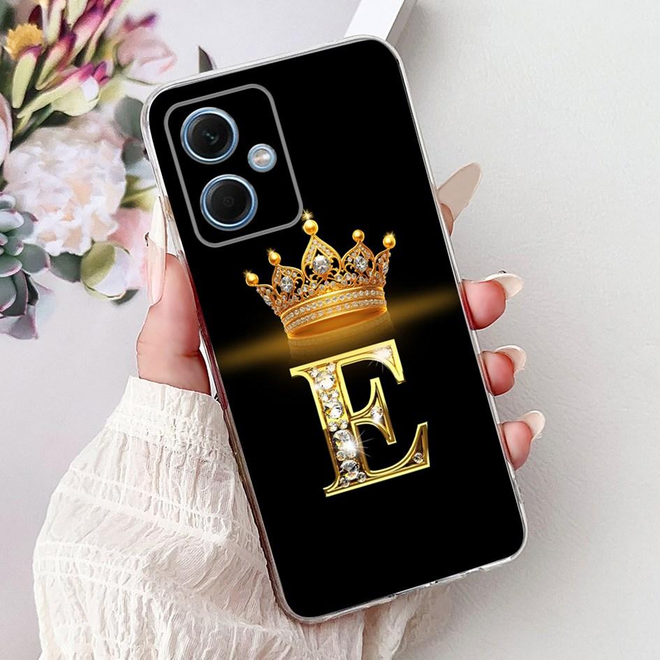 Чехол для Xiaomi Redmi Note 12 5G Милые Буквы Короны Прозрачный Силиконовый Мягкий Тонкий Чехол Для Телефона Redmi Note 12 Pro Plus