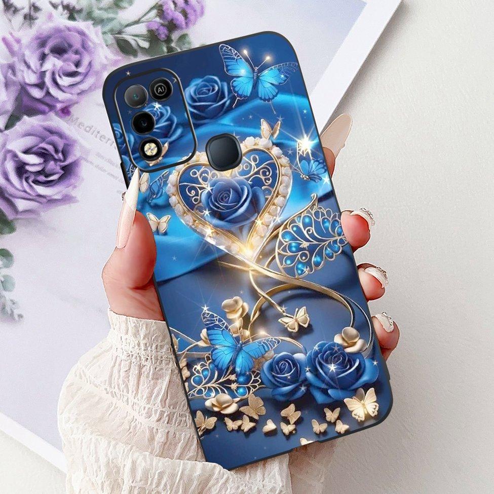 Для Infinix Hot 10 X682C 10s X689B 10play X688C Задняя крышка Для Infinix Hot 10 Play Чехол Ударопрочный Модный Милый Мультяшный Силикон