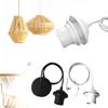 Fitting Lantern E27 Retro Lampshade DIY Bulb Base Line Lamp Holder Ceiling Light