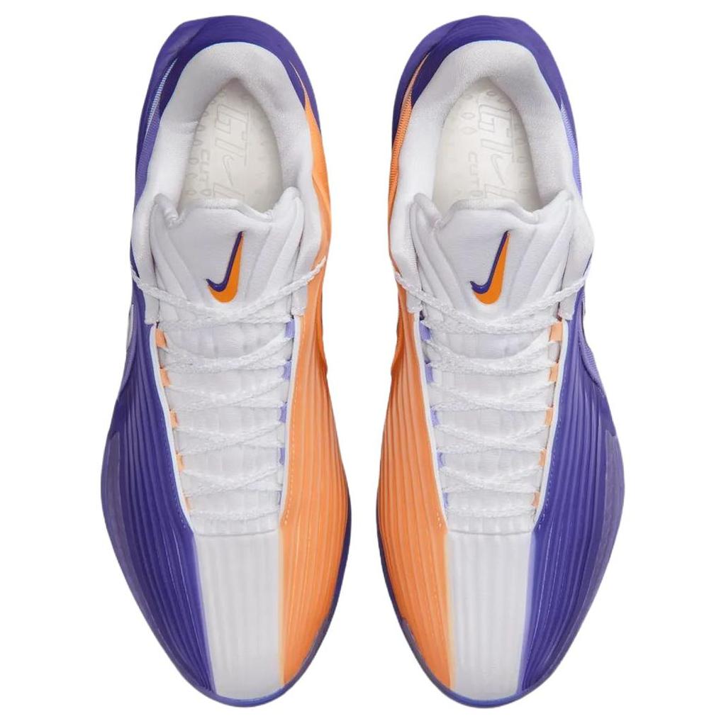 Nike ГТ. 3 дышащих баскетбольных кроссовка с цепкой подошвой, унисекс, фиолетово-оранжевые, HV9919-800
